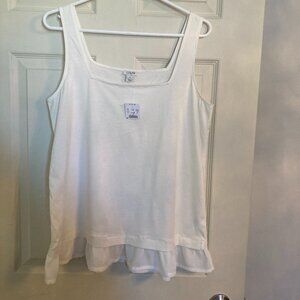 J. Crew Tank Top  with Ruffle - NWT
